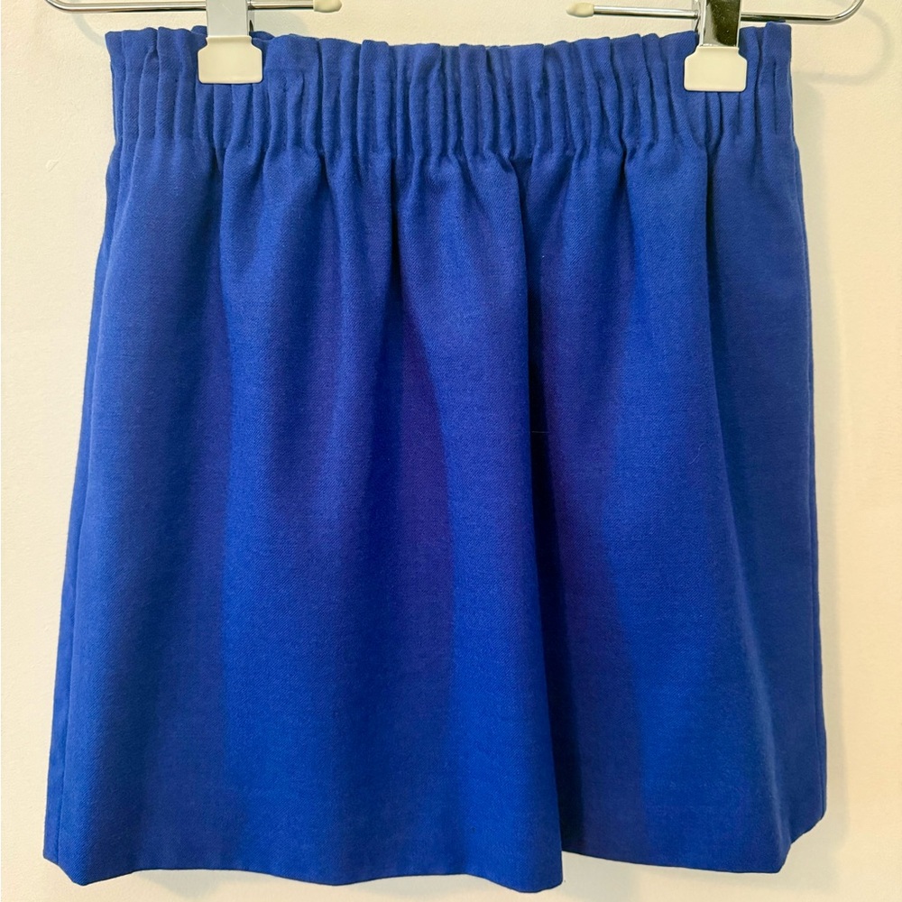 J. Crew Women's Wool Skirt, Blue, size 0
